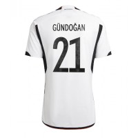 Germany Ilkay Gundogan #21 Replica Home Shirt World Cup 2022 Short Sleeve